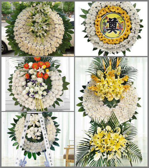 湖南永州祁阳县文明镇峦山村花圈速递